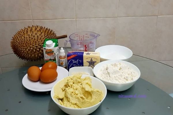 resepi bingka durian